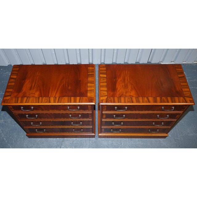 Wood Large Edwardian Style Chest of Drawers by Paul Smith Brighton, Set of 2 For Sale - Image 7 of 18