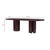 Zola Burgundy Lacquer Oval Dining Table For Sale - Image 10 of 11