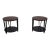 Pair of Henredon Acquisitions 2 Tier Round Tables For Sale