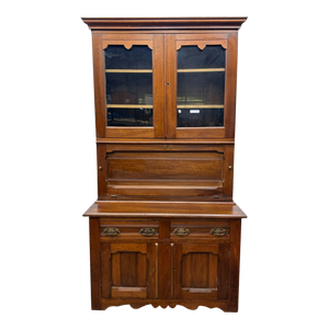 Antique Traditional Eastlake Style Walnut Secretary Desk