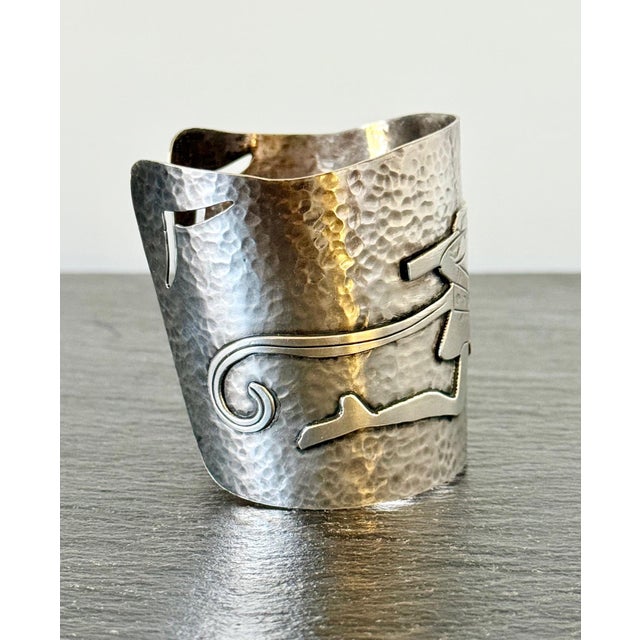 Bespoken Sculptural Sterling Silver Bracelet by Graziella Laffi For Sale - Image 9 of 14