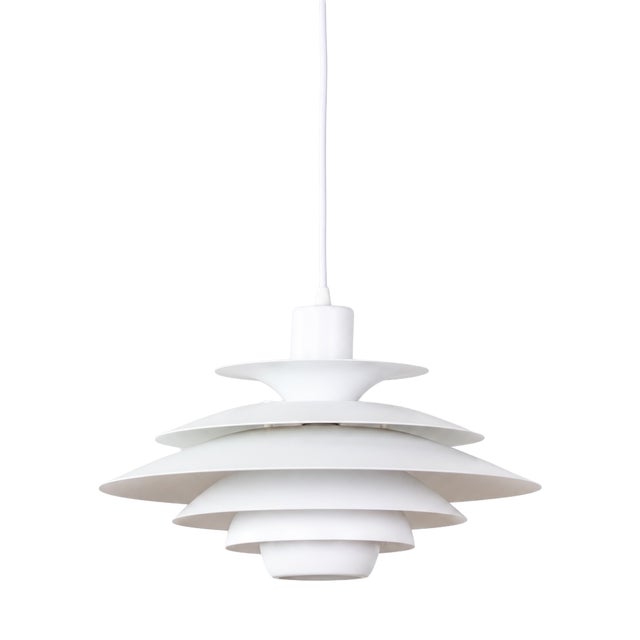 Vintage Danish Verona Pendant Lamp by Kurt Wiborg for Jeka, 1980s For Sale