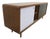 Black and White Teak Sideboard, 1960s For Sale