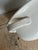 White Oversized White Stoneware Cachepot With Handles For Sale - Image 8 of 8