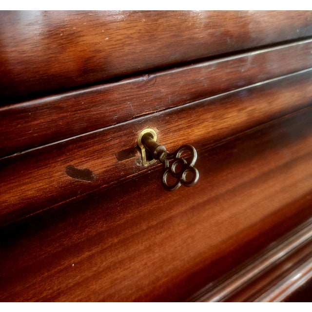 Wood 1930s Grosfeld House Grand Mahogany China Cabinet by Lorin Jackson, Attributed For Sale - Image 7 of 18