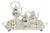 Vintage Fb Rogers Victorian Silver Plated Tea Set With Tilting Pot - 6 PCS For Sale