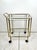 Vintage Art Deco Brass Bar Cart For Sale - Image 4 of 12