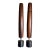Ronson Rosewood Varaflame Candlesticks, 1964--a Pair For Sale