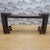 Antique Chinese Elm Altar Table with Pierced Carved Panels An exceptional antique Chinese altar console table handcrafted...