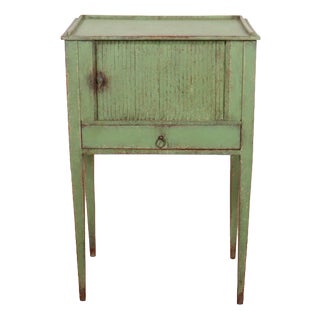 Vintage Dutch Painted Bedside Table For Sale