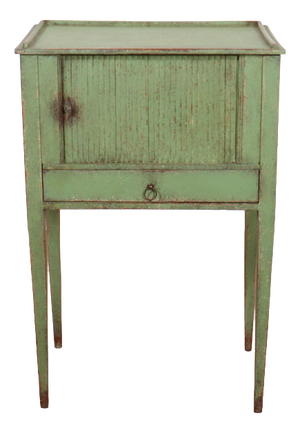 Vintage Dutch Painted Bedside Table