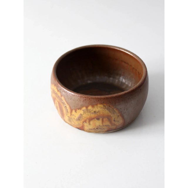 Vintage Studio Pottery Bowl For Sale - Image 6 of 9