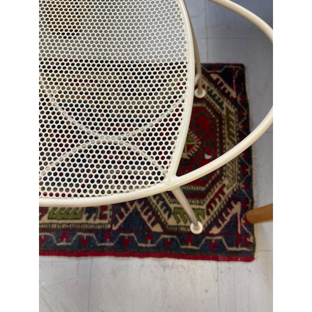 1970s 1970s Vintage Atomic Shaped Off White Bench For Sale - Image 5 of 8