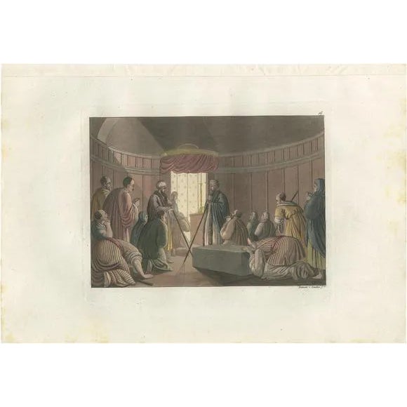 Ferrario, The Entrance to the Church of the Holy Sepulchre, 1831, Print on Paper For Sale