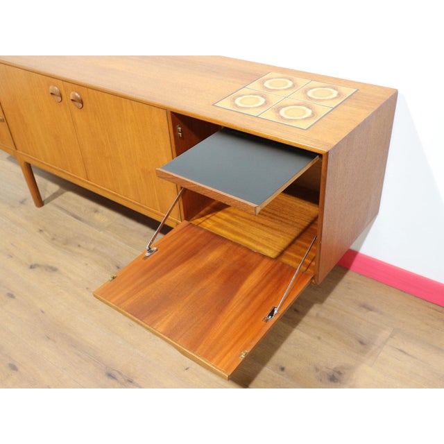 Mid Century Modern Vintage Teak Credenza Sideboard by McIntosh Danish Style For Sale In Greensboro - Image 6 of 15
