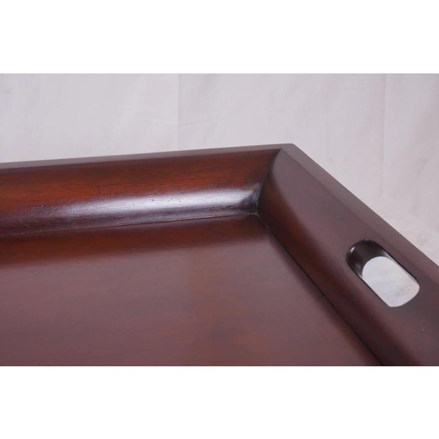 Mid-Century Modern Hickory Chair Midtown Alex Tray With Oxford Finish For Sale - Image 3 of 6