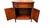 Brown English Regency Faux Book Bar Cabinet, Attributed to Theodore Alexander, Hand-Tooled Leather Top For Sale - Image 8 of 17