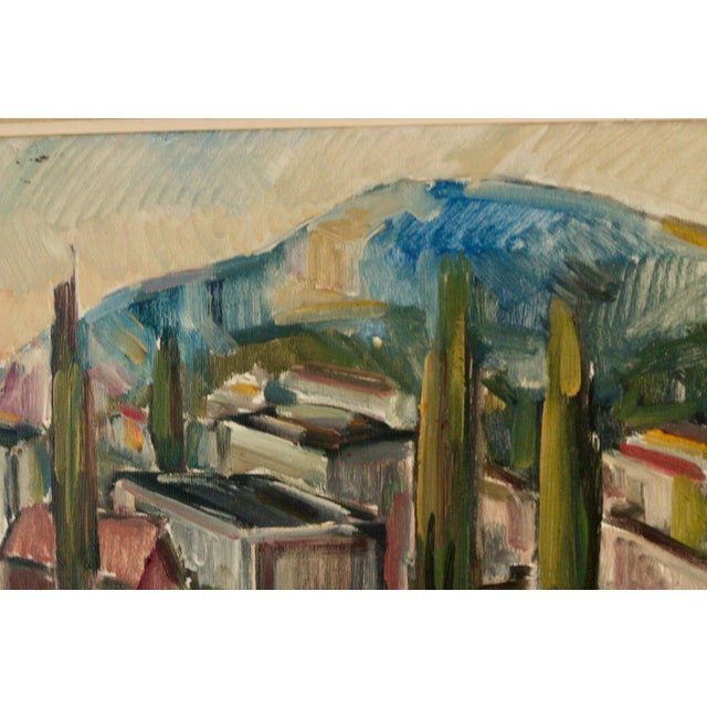 Nils Severin, Huts, 1950s, Oil on Canvas, Framed For Sale - Image 6 of 11