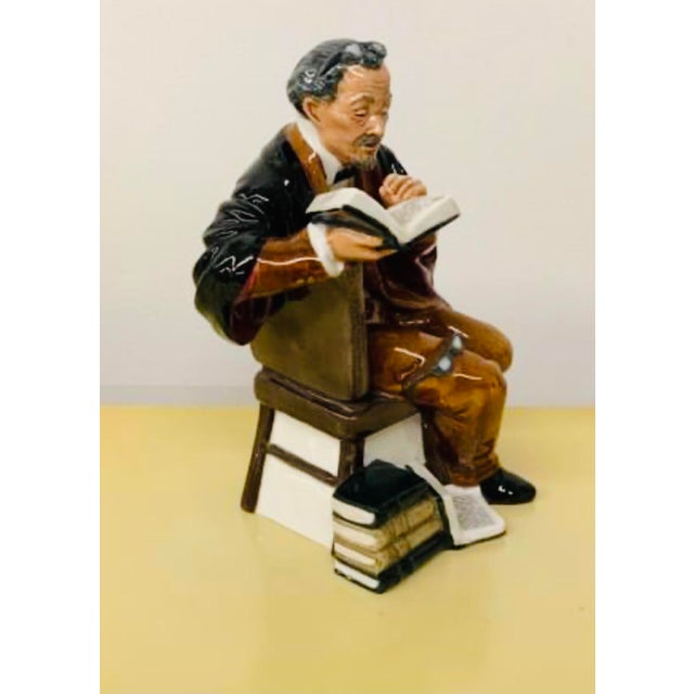 Royal Doulton 1960s "The Professor" Royal Doulton Retired Porcelain Sculpture For Sale - Image 4 of 11
