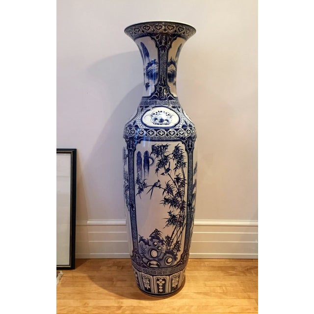 Large Oriental Floor Vase Chairish