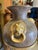 Late 20th Century Vintage Amphora Lion Ring Vase & Floor Stand For Sale - Image 5 of 8