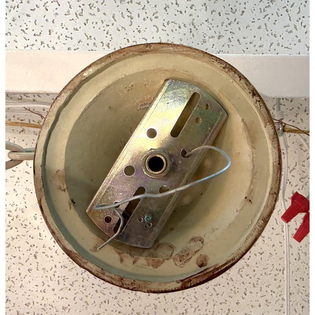 Vintage 9-Light Coastal Chinoiserie Style Monkey Chandelier With Rawhide Shades For Sale - Image 18 of 18