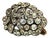 Silver Brooch with Rhinestones For Sale