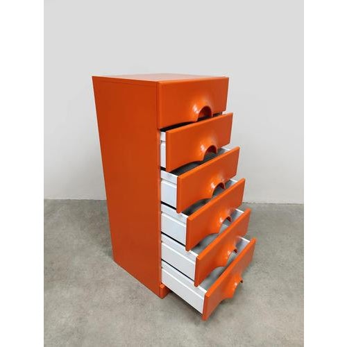 Space Age 1970s chest of drawers/wall cabinet. Model: Quadro. Designed by Jurgen Lange for Schönbuch. Country of origin:...