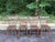 Vintage Hand-Painted Faux Bamboo Dining Chairs – Set of 4 For Sale - Image 4 of 7