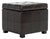 The Square Tufted Ottoman is a indulgence in luxe, functional contemporary style. Crafted with black birch wood and brown...