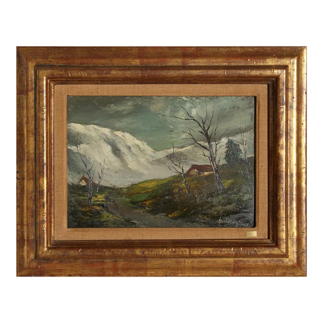 Marcel Bouyeron, Neige en Cantal, Painting For Sale