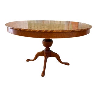 Early 20th Century Hollywood Regency Inlaid Dining Table For Sale