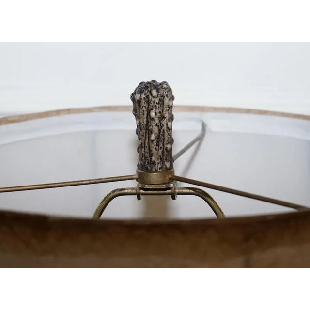 Vintage Rustic Country Faux Antler Table Lamp For Sale - Image 5 of 12