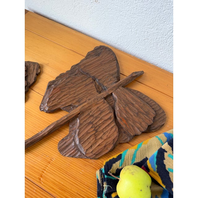 Antique Butterfly Wall Decorations, 1900s, Set of 2 For Sale - Image 17 of 18