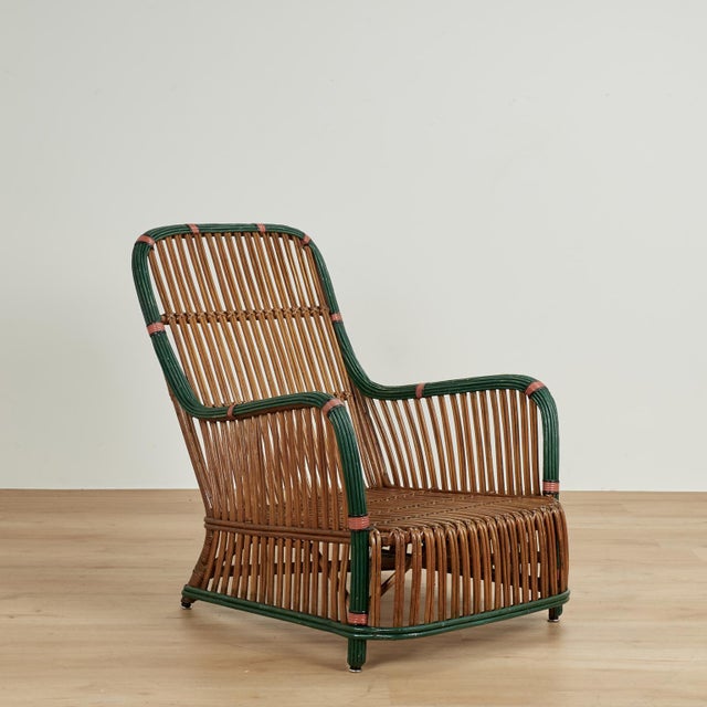 Four Piece Suite of Art Deco Rattan Porch Furniture For Sale - Image 16 of 18