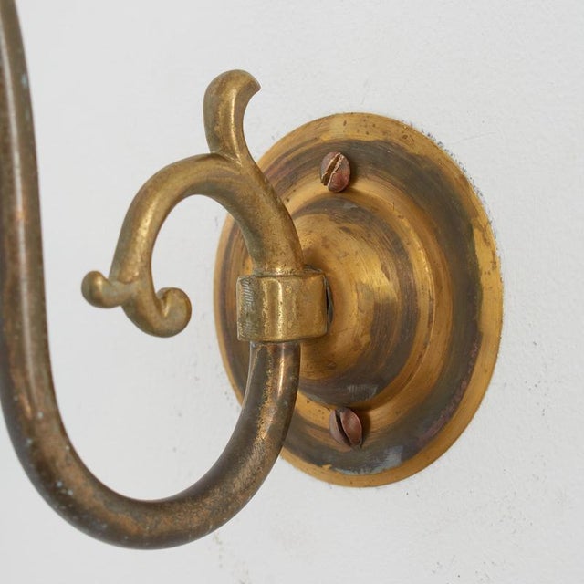 1950s Antique Reclaimed Glass Wall Light from Holophane, 1950s For Sale - Image 5 of 8
