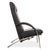 Rocky Lounge Chair in Black Leather from IP Design For Sale - Image 16 of 18