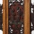 Antique Carved Window Panels in Natural and Red, Set of 2 For Sale - Image 6 of 7
