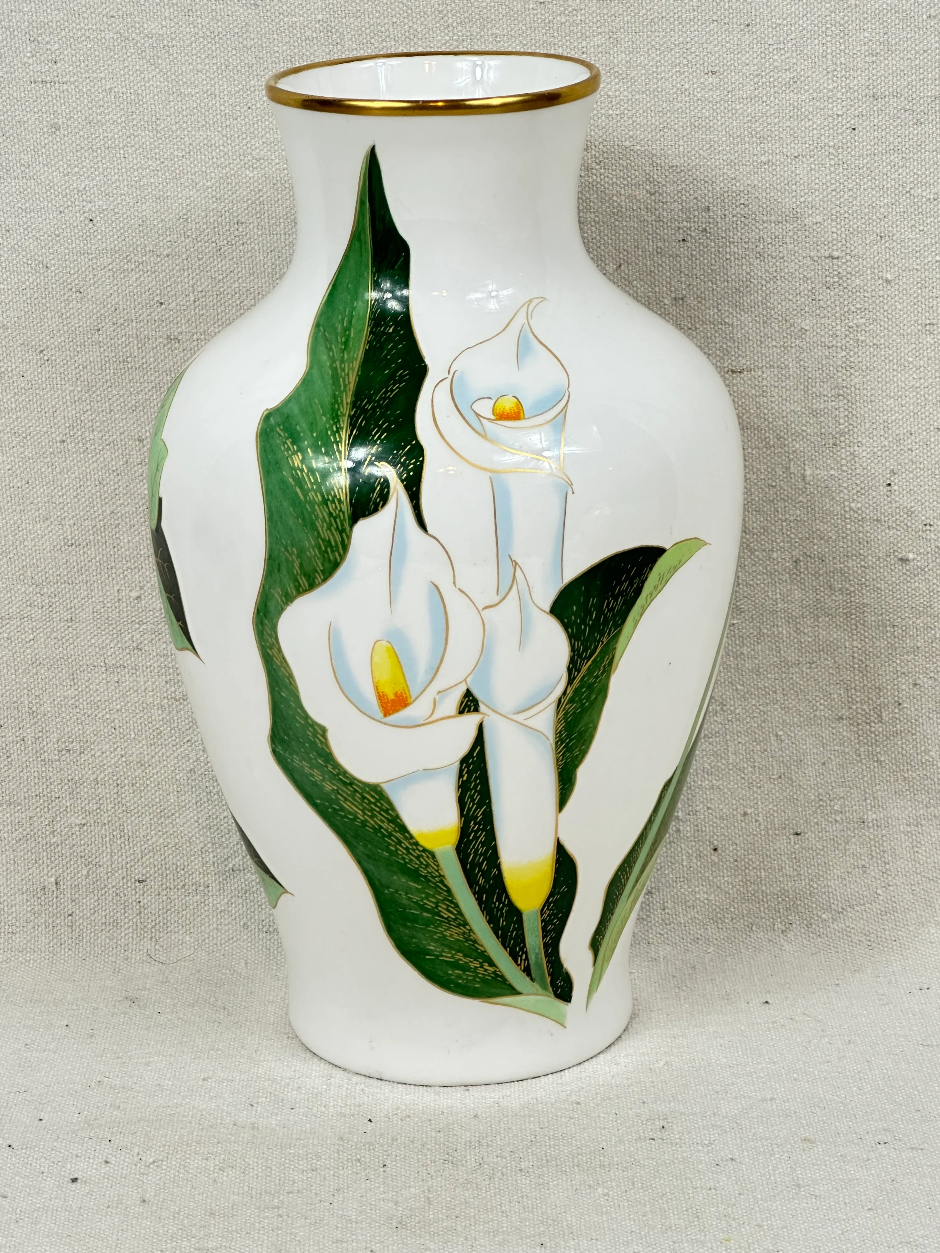 Vintage Calla Lily Vase | Chairish