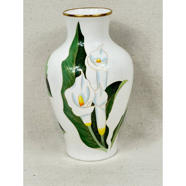 Vintage Calla Lily Vase For Sale - Image 4 of 9