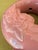 Harris Potteries 1980s Postmodern Art Deco Revival Ceramic Rose "Donut" Table Lamp by Harris Lamps For Sale - Image 4 of 12