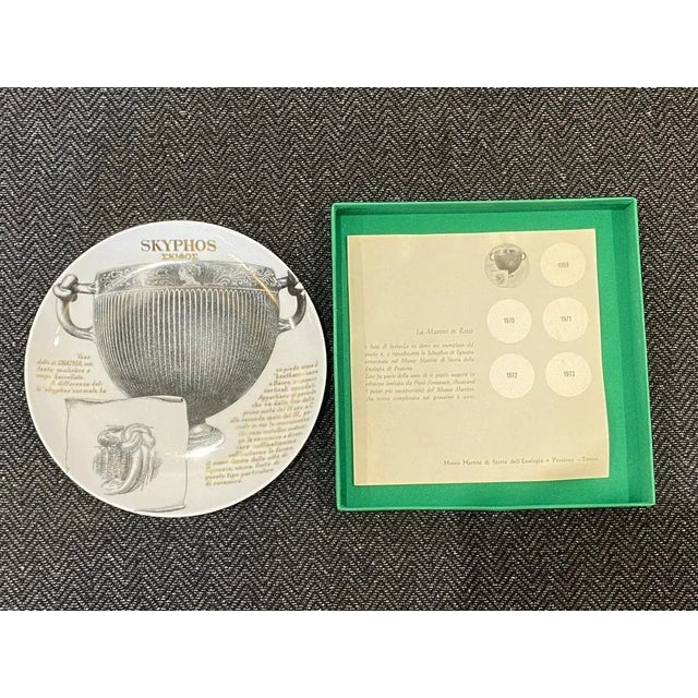 Dishes by Atelier Fornasetti for Martini and Rossi, 1960s, Set of 5 For Sale - Image 11 of 12