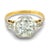Victorian Antique Gia 2.04 Carat Old European Cut Diamond 18k Yellow Gold Platinum Ring, Size 6 For Sale - Image 3 of 7