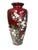1930s Vintage Japanese Ando Red Guilloche Enamel Cloisonne Vase For Sale - Image 5 of 10