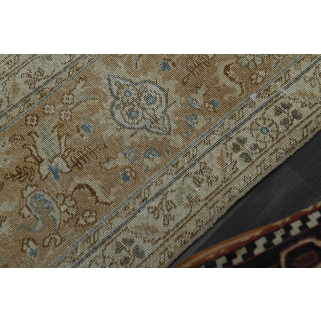 Persian 1970s Vintage Persian Handknotted Wool Orange Oversize Area Rug For Sale - Image 3 of 11