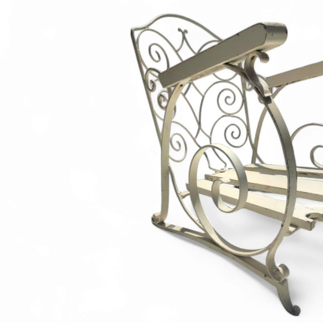 Vintage Wrought Iron Chair, 1920s For Sale - Image 3 of 6