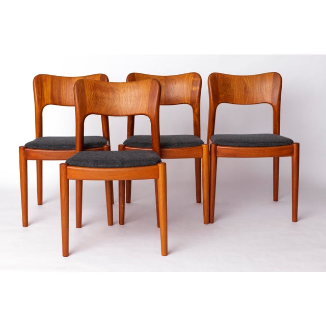 Danish Ole Dining Chairs in Teak by Niels Koefoed for Koefoeds Hornslet, Denmark, 1970s, Set of 4 For Sale - Image 11 of 11