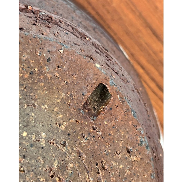 Mid-Century Modern Danish Studio Pottery Bowl or Wall Plate from Jim & Henny Waldorff, Svaneke, Bornholm, 1960s For Sale - Image 15 of 17