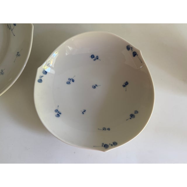 Form Wellenspiel Blue Flower Coffee Cup with Saucer and Plate from Meissen, 1990s, Set of 3 For Sale - Image 10 of 13