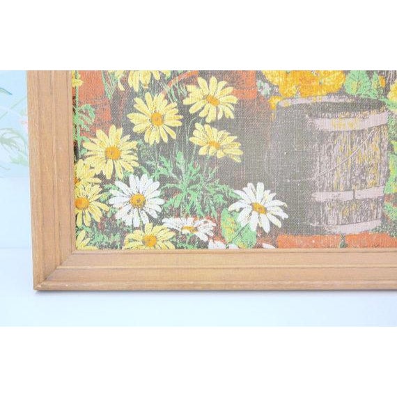 Daisies by the Well Linen Framed Artwork Chairish